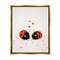 Stupell Industries Ladybugs Valentine's Hearts Black Framed Floater Canvas Wall Art